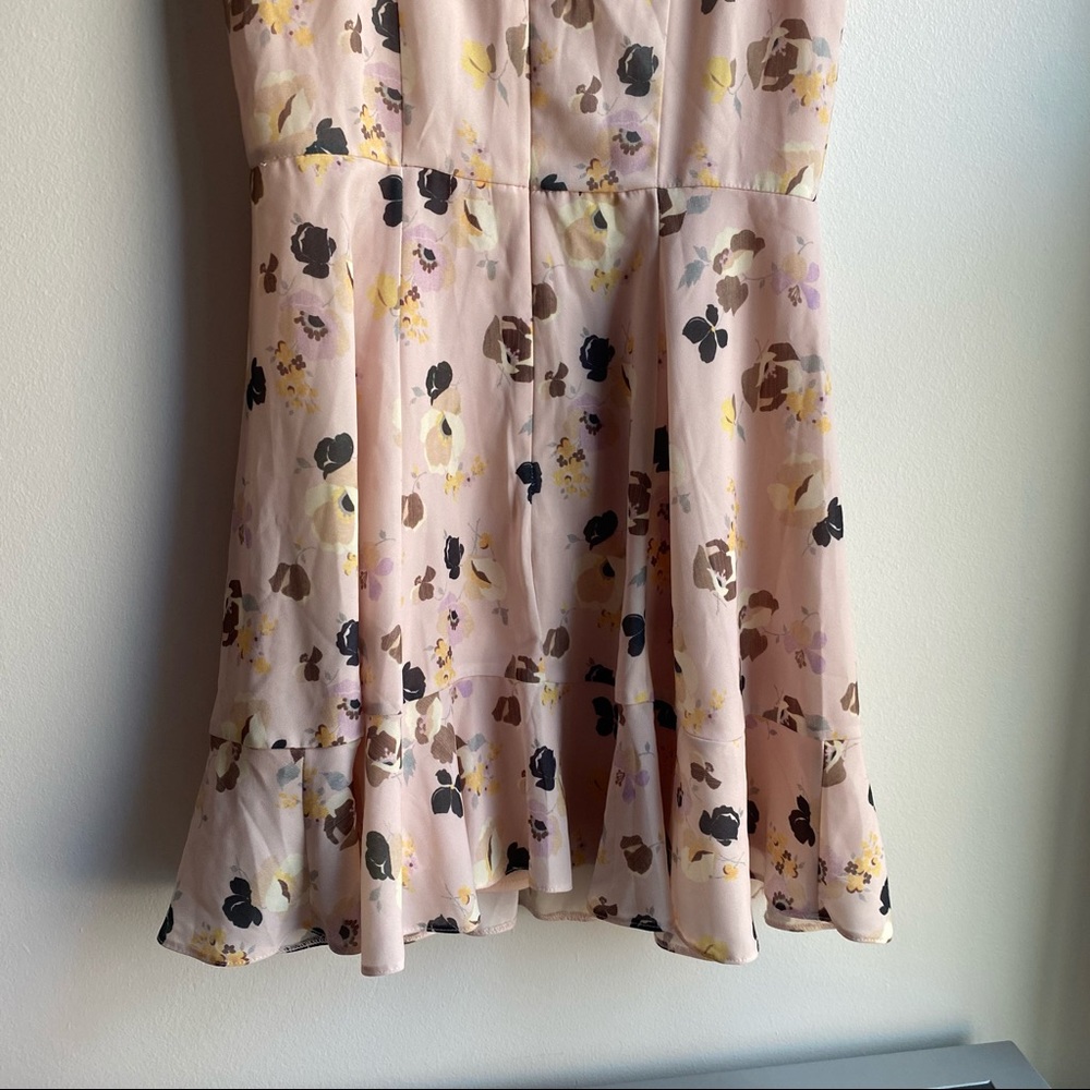 ASOS Light Pink Floral Ruffle Sleeveless Dress - Picture 6 of 10